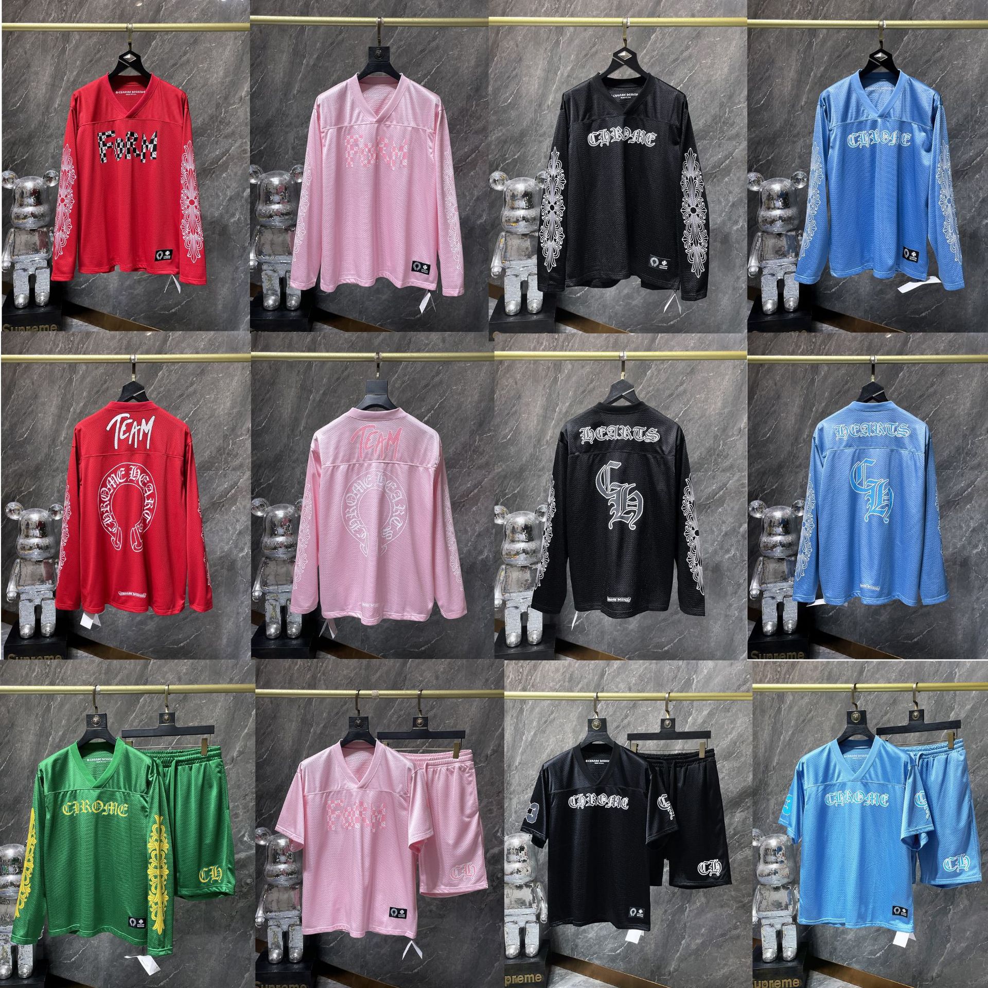 Kro Édition limitée Flower Arm Costume de hockey sur glace Ensemble Sanskrit imprimé Ensemble décontracté T-shirt à col rond Designer Sweats à ca