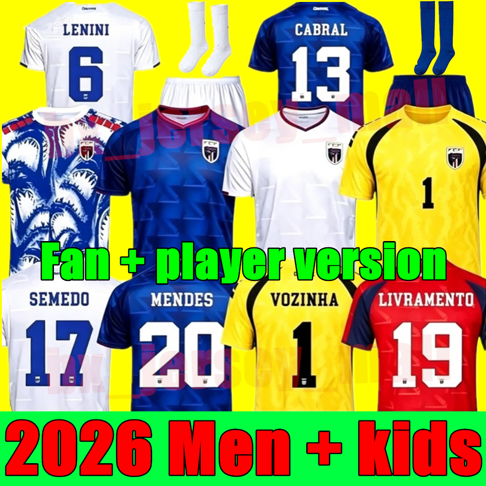 2026 World Cup Cape Verde National Team Soccer Jerseys 26 27 Fans Player Home Away Third Editions Rodrigues Mendez Borges Costa Lopes Men kids ki-image-985963553