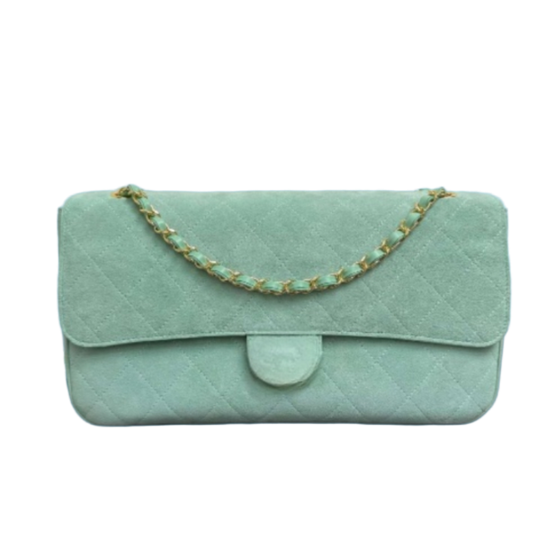 19A Luxury Women 26S MAXI Chain Bag Designer Shoulder Flap Bag French Suede Genuine Leather 18K Gold Plated Hardware Crossbody Fashion Bag