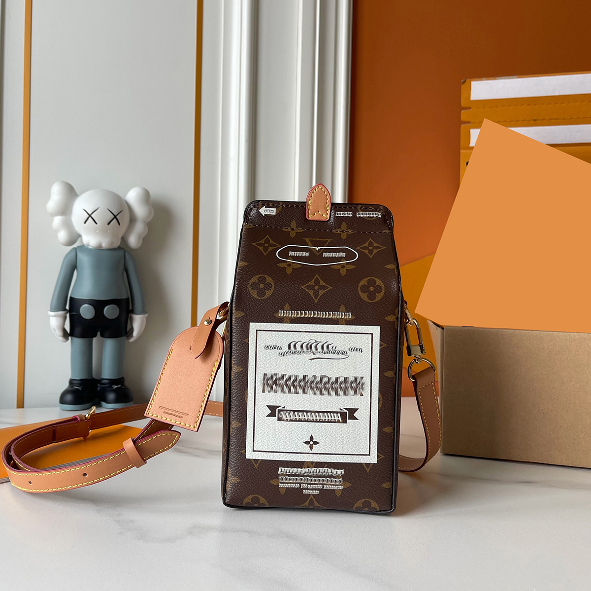 Designer bags Casual genuine leather shoulder bags Classic American milk carton handbags Mini Designer crossbody bag Latest model bag