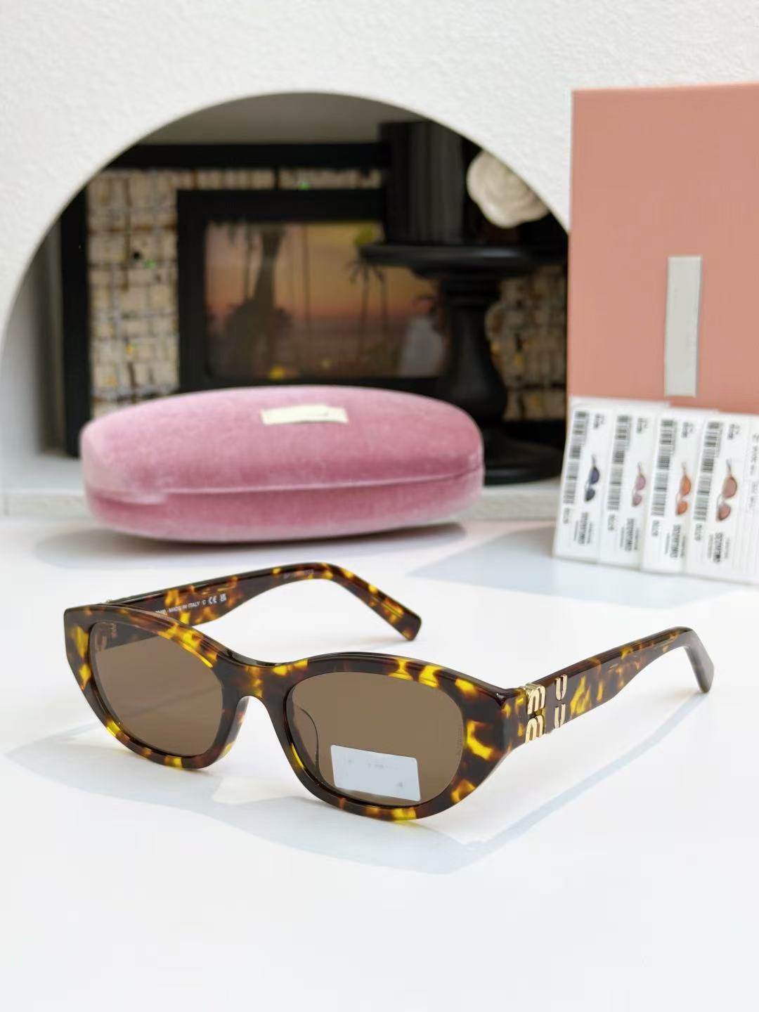 10A High quality Designer sunglasses for woman SMUA03S m glasses Polygon women anti-radiation 2026 New style UV400 Polarized lenses men retro eyegla