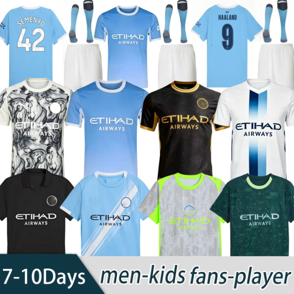 Manchesters city26 27 kit soccer jersey HAALAND RODRIGO FODEN MARMOUSH DOKU Man City MARMOUSH KOVACIC GVARDIOL DE BRUYNE MATHEUS N. Football Shirt K