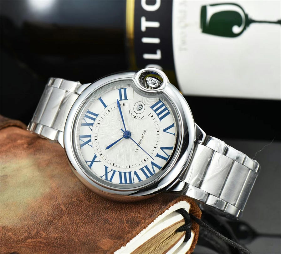 Top Mens women Blue BALLON watch designer luxury Automatic mechanical movement watches high qualit stainless strap sapphire Wristwatches #556