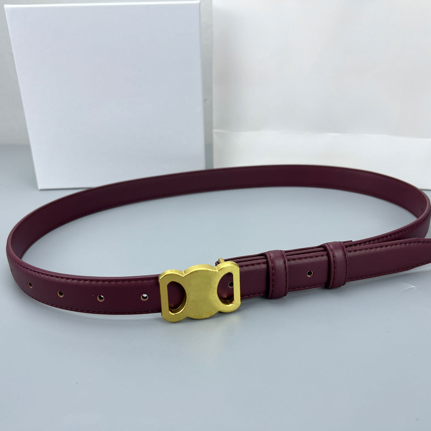 Famous Designer Belts Women Genuine Leather Belt Smooth Buckle Men Lady Fashion Dress Pants Belt 2.5Cm Waistband High Quality