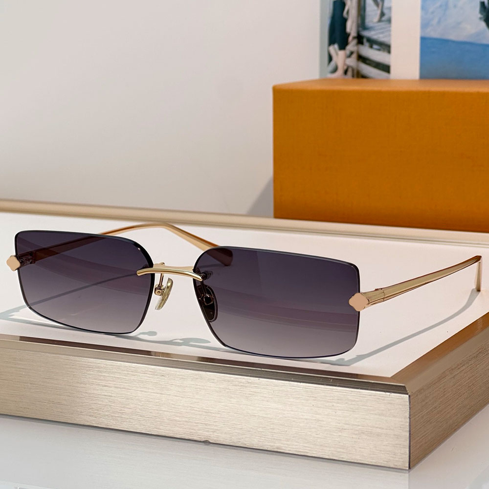 Womens Comet Rectangle Sunglasses luxury designer sunglasses Z3377U fashion forward rimless brand sunglasses y2k party business style with box
