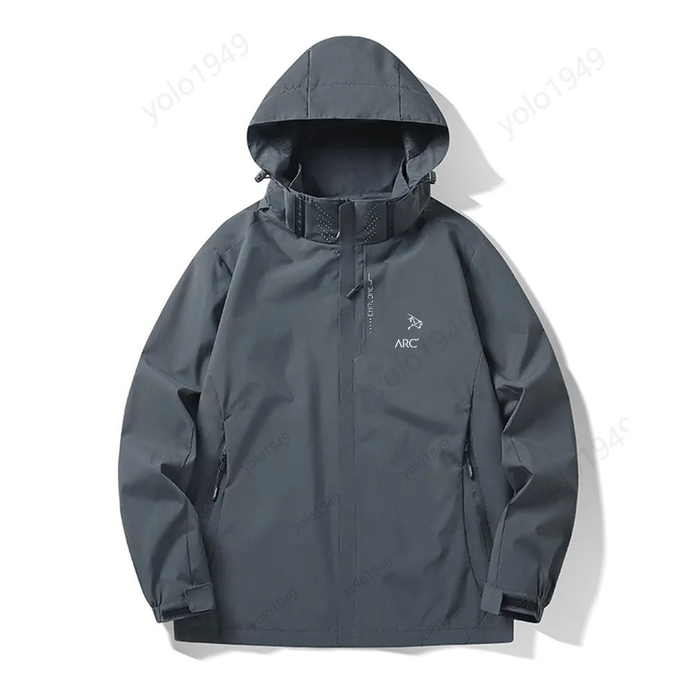 Arc Designer Jacket Men Mens Print Jackets Zipper Windproof Artery Outdoor Sports Wind Breaker Women Male Casual Lightweight Hiking Arcs Windbreaker