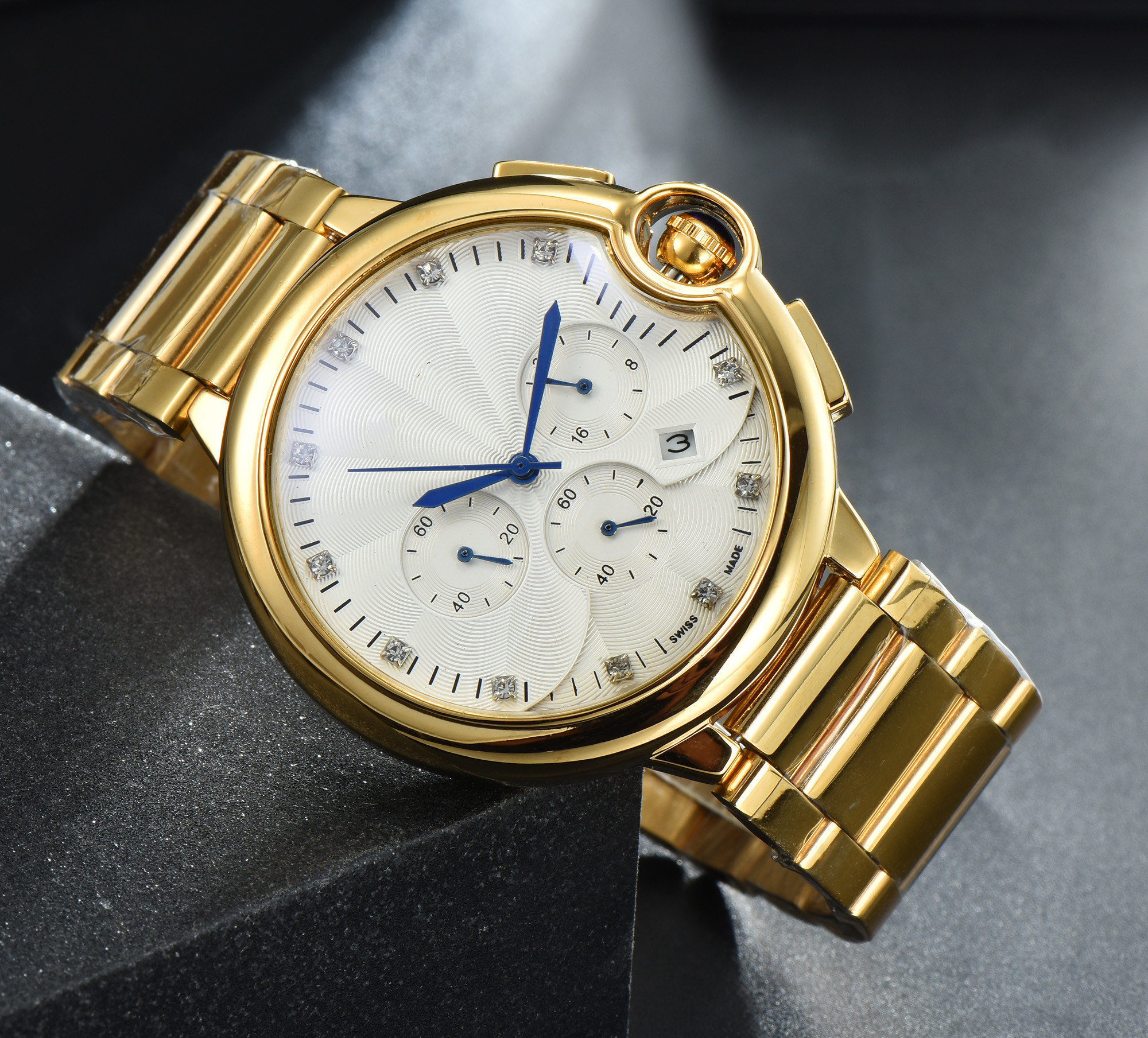 High Quality Top Brand Blue BALLON business quartz Automatic Movement movement watch Mens Luxury Sapphire Mirror Men Designer Watches Man Watchwrist