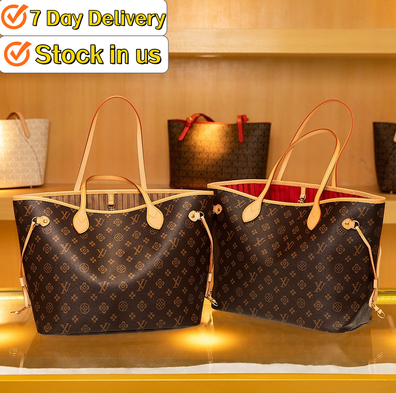 Women Bags 2pcs/set Top Quality Paris Style Famous Designer Handbags Neverfll Flower Women Luxury Bag high-end Womens Tote Purse Crossbody Handbag
