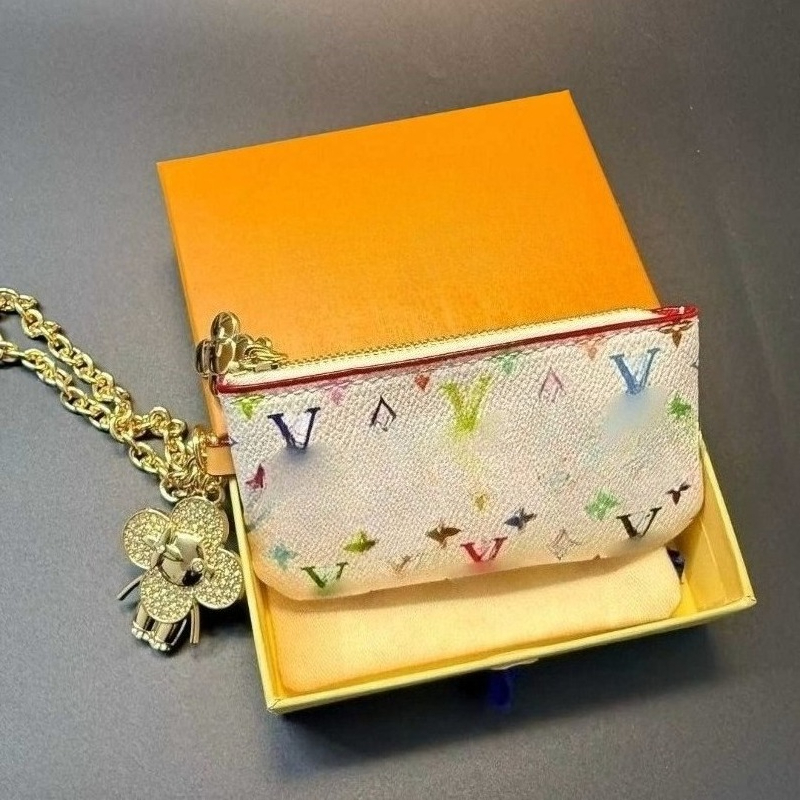 Porte-clés pendentif tricolore de créateur rétro lettre fermeture éclair porte-clés bijoux de luxe adapté à toutes les Occasions