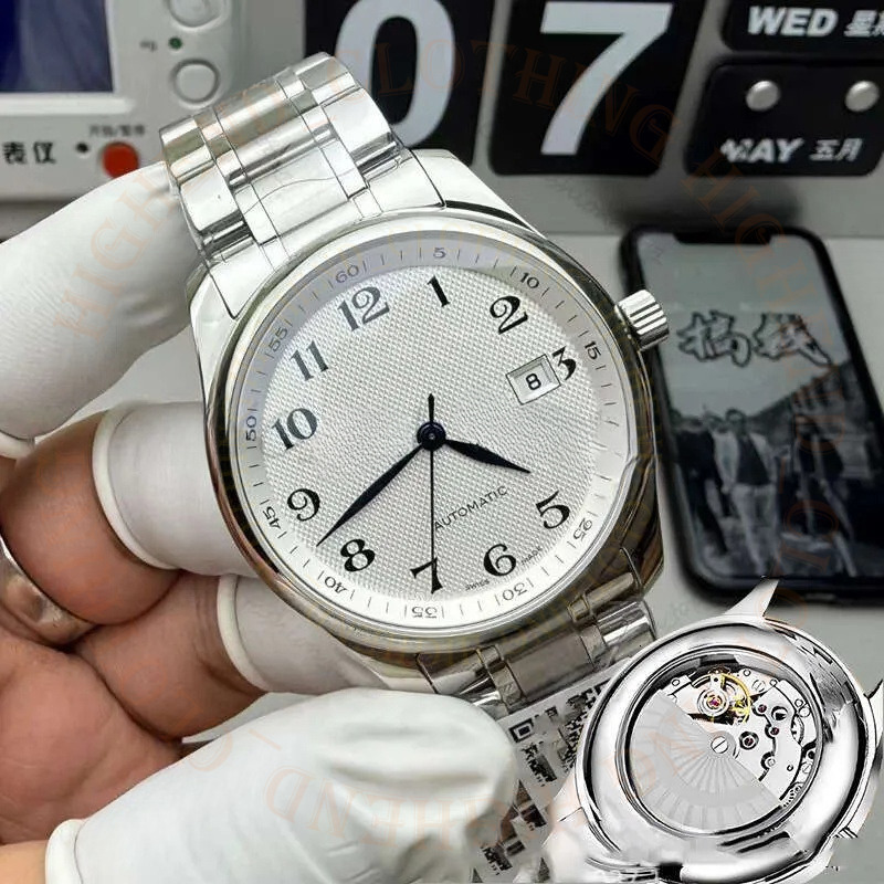 Men Longinely Designer Bang Full Diamond Cosmograph Mechanical Watches Automatic Movement Vipwatch Luxury Brand Watch High Quality Man Wristwatches