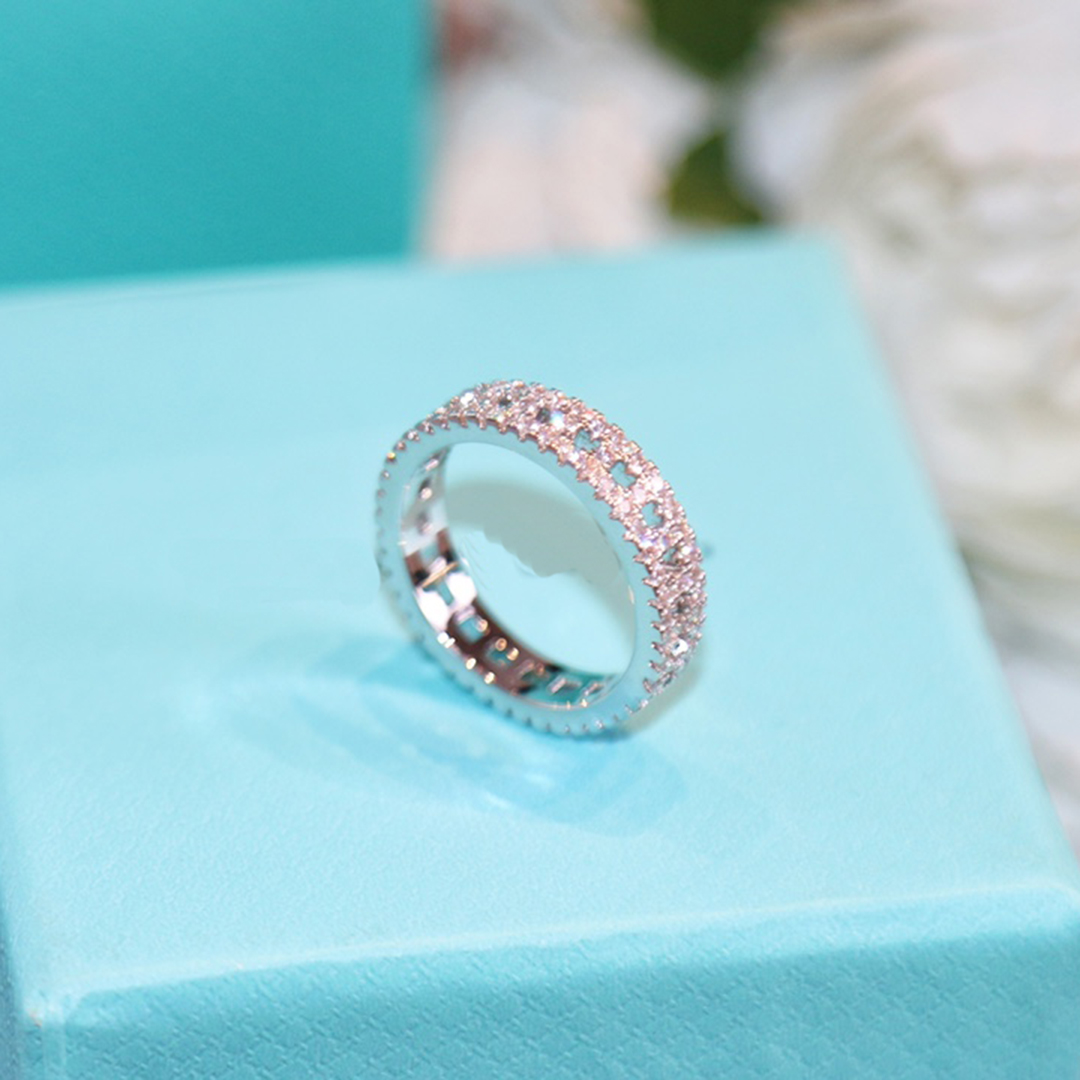 Ring designer ring luxury rings jewelry solid colour letter design rings leaves diamond ring design Christmas gifts jewelry bridal styles gift box s