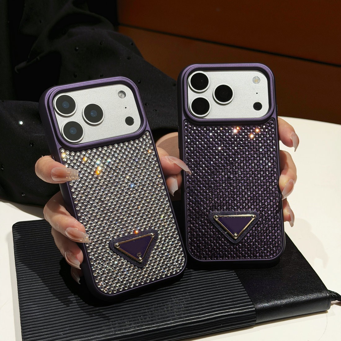 iPhone Case Luxury Designer Bling Glitter Phone Case for iphone 15 14 Pro Max 13 12 11 Mobile Shell Fashion Women Sparkling Rhinestone Diamond Jewel