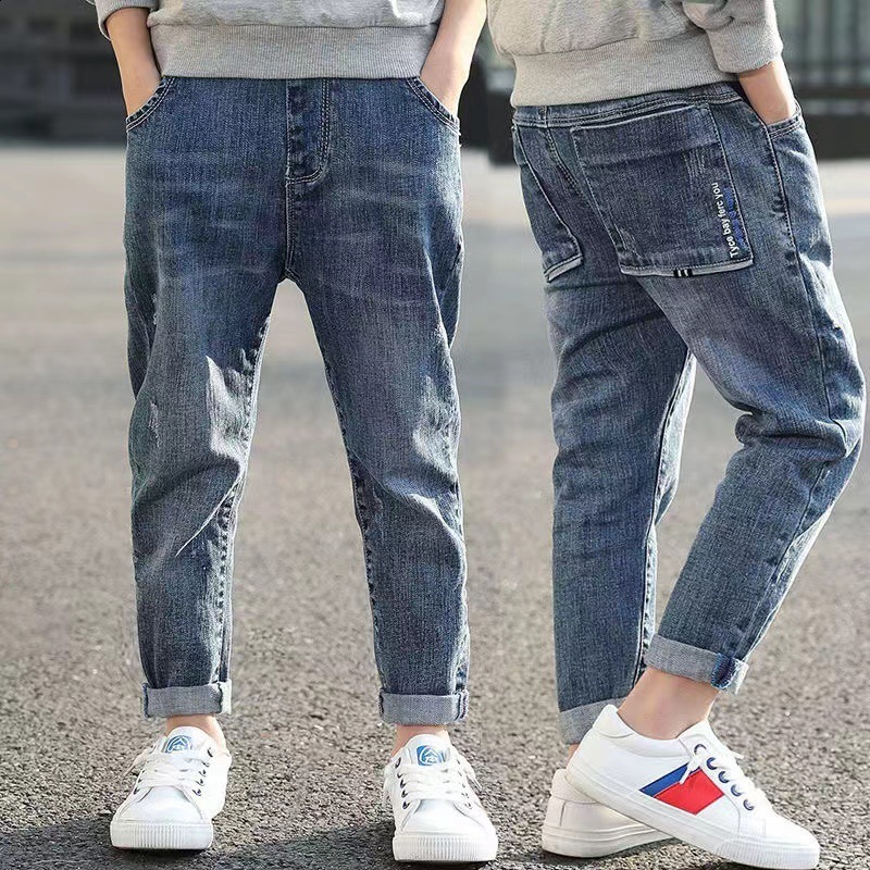 perfume cologne 2026 New Jeans IENENS 5 13Y Kids Boys Clothes Skinny Classic Pants Children Denim Clothing Trend Long Bottoms Baby Boy Casual Trouse