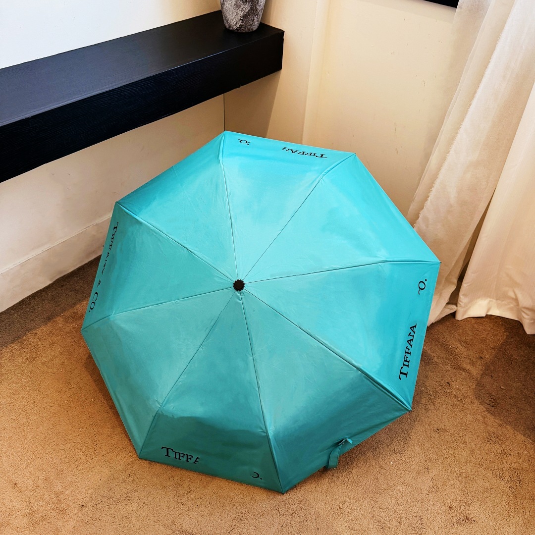 Crystal Handle five Fold Umbrella small Folding Sun Umbrellas Designer luxury womens mens outdoor sunshade Household umbrella equipment M260303-image-1096023413
