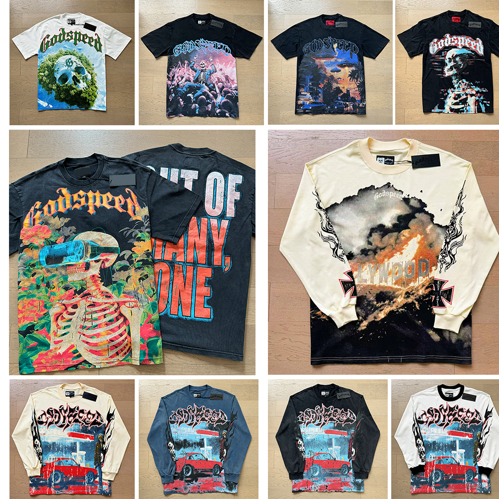 2026 gods T-shirt mens designer clothes speedily Hip Hop Graphic Tee Spring Summer Men Women Casual Sleeve shirts loose Tshirts long and short sleev