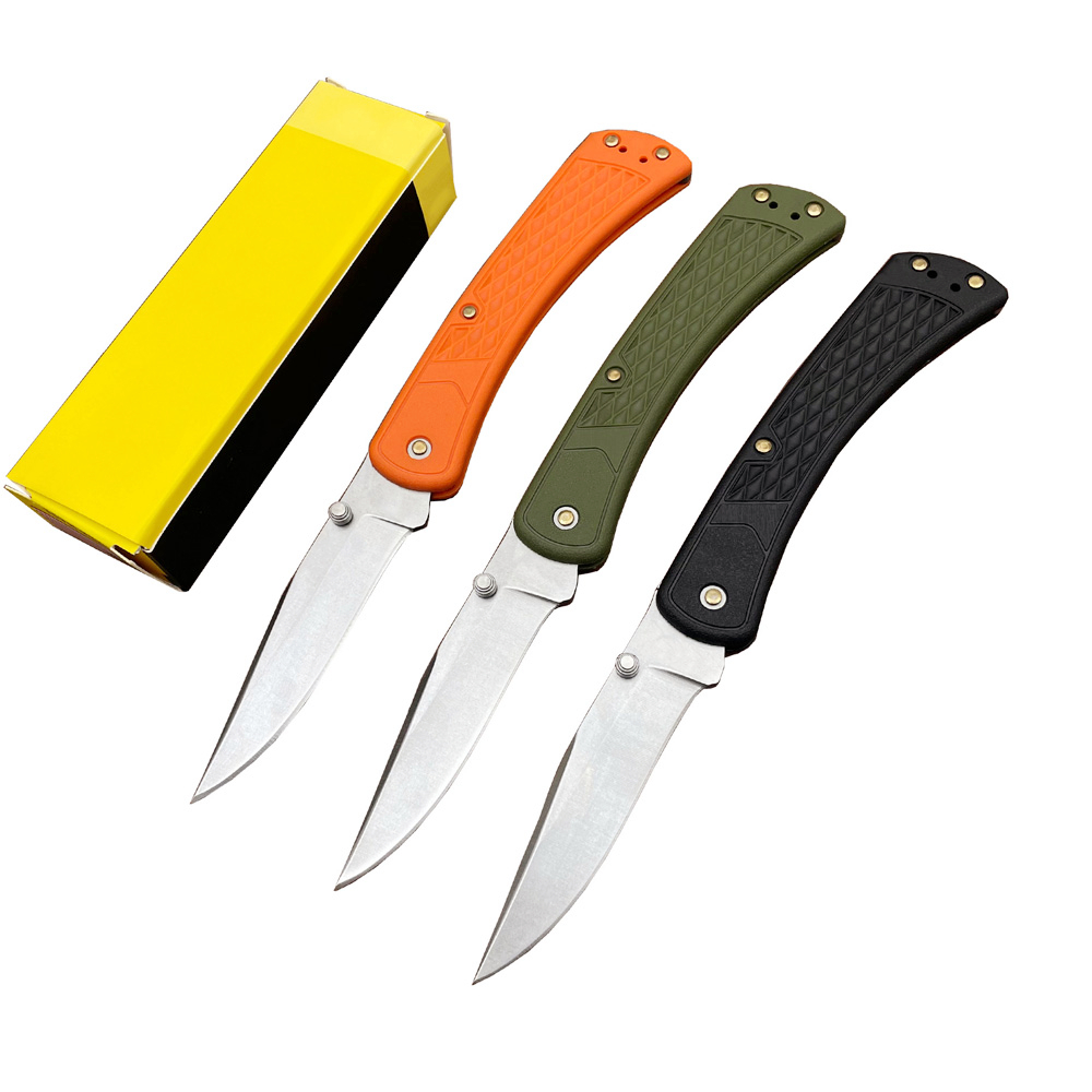 Couteau pliant de poche de haute qualité BK110 8Cr13Mov Lame de lavage en pierre Poignée GRN Camping en plein air Couteaux cadeaux de dossier EDC