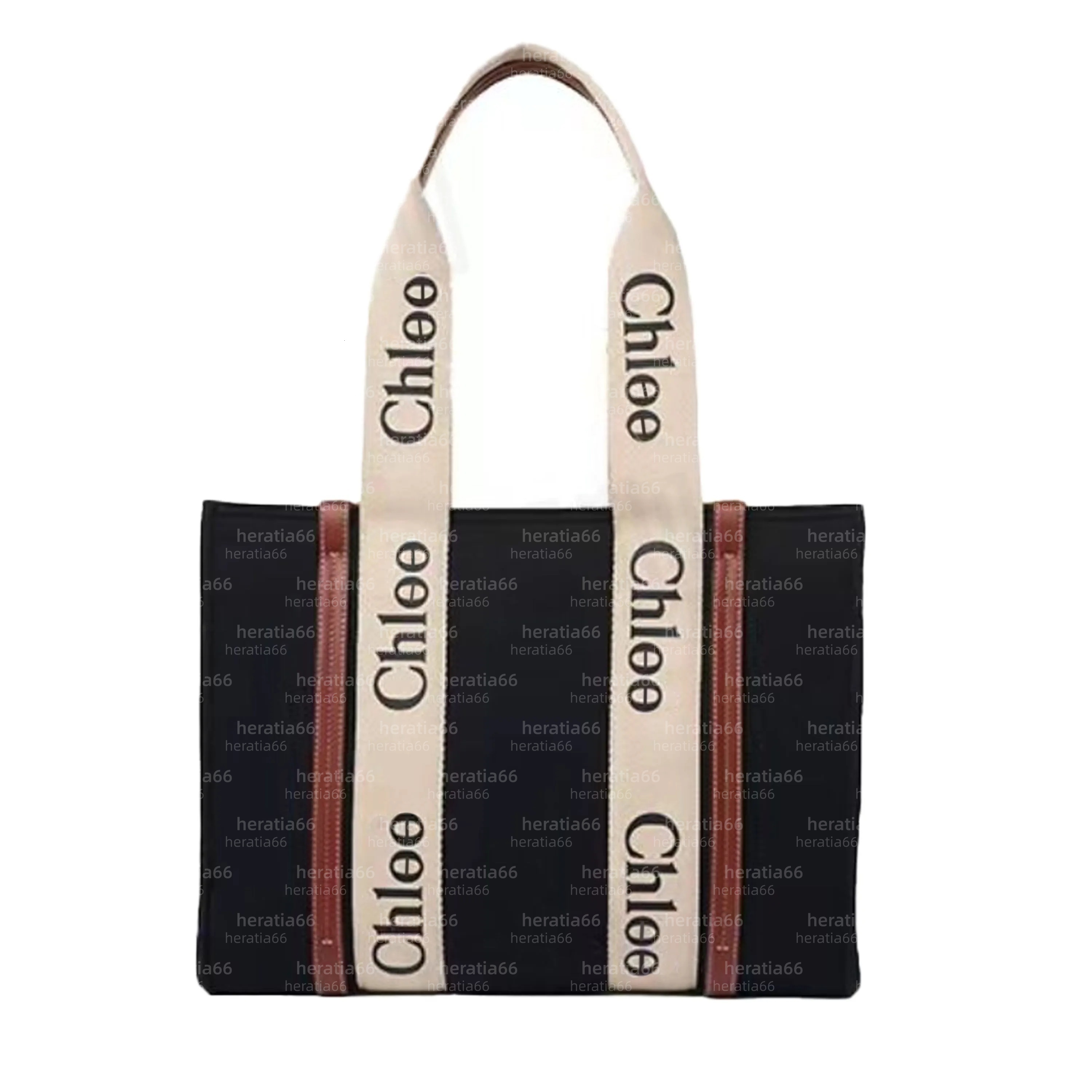 Luxury Handbag Woven bag High Quality Designer bag Tote bag Designer plain Canvas bag Fashion Bags daily outfit Large Capacity Wooden bag Women Shou