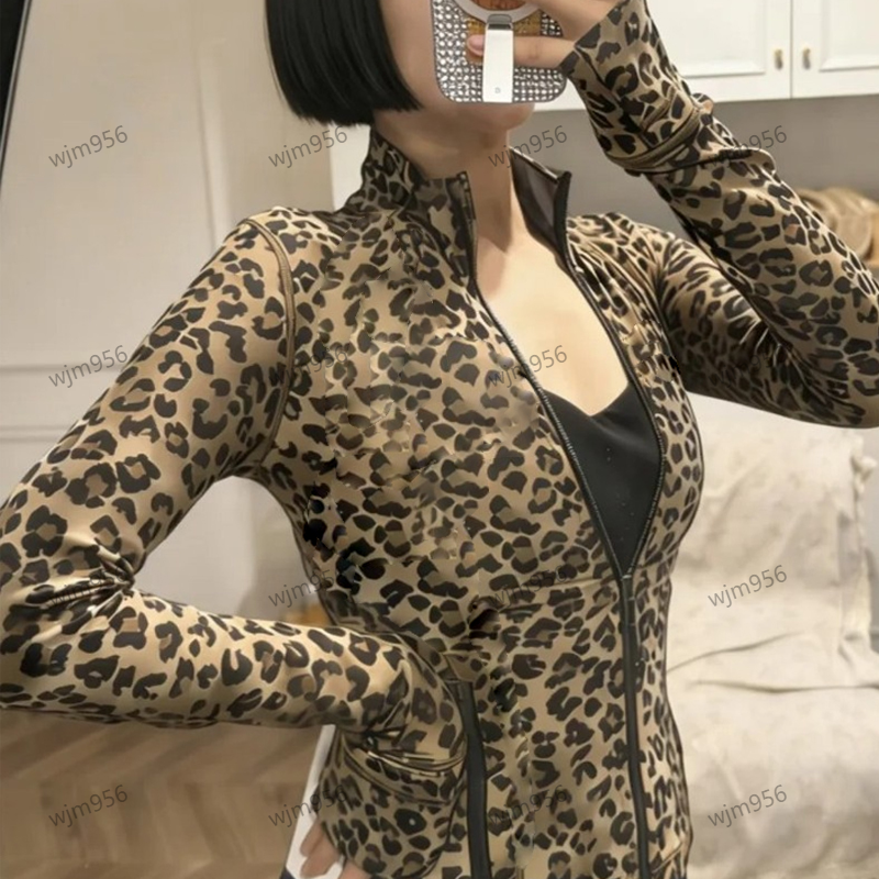 Womens Yoga clothes Jacket Outfit cropped jacket Solid Color Nude defined Sports Shaping High Waist Fitness Jogging pants Workout set Sportswear-image-940668557
