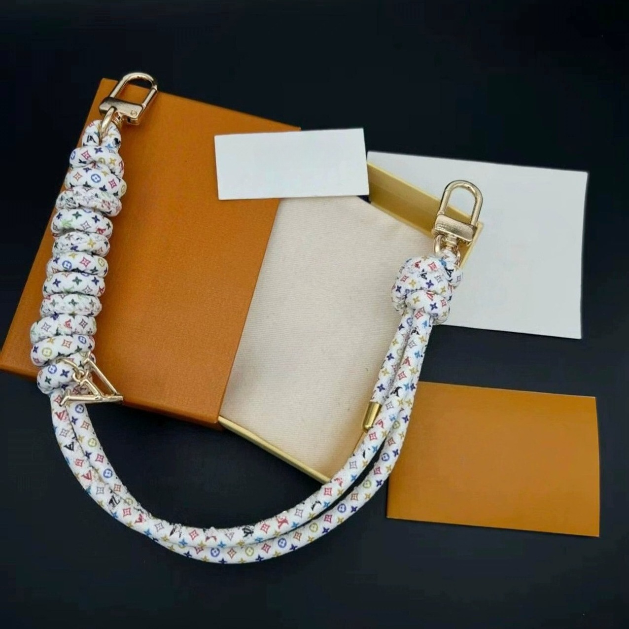 Designer luxury bag Strap Hot Selling Creative Woven Short Case Chain Phone Lanyard charming keychain bag accessories