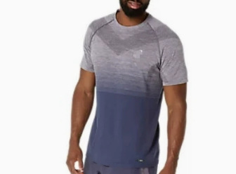 Asic Seamless Top Mens Shorts T Shirt Higher Version Men's Women's Summer Quick Dry Set For Running Tenni Lightweight Breathable Fabric Gy