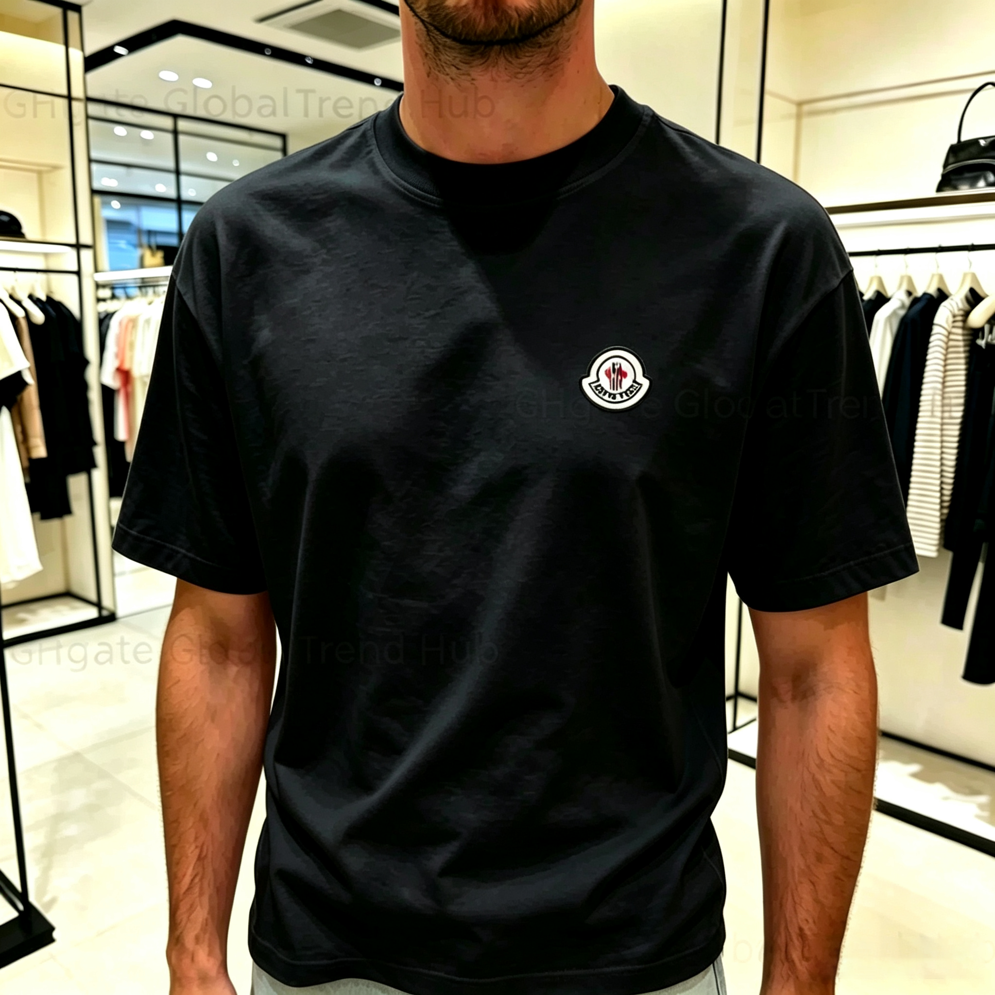 designer shirt Men's Crew Neck t shirt Small Embroidery Logo Cotton Short Sleeve Tees Multi Color Street Vacation Casual Tops For Men Daily Wea
