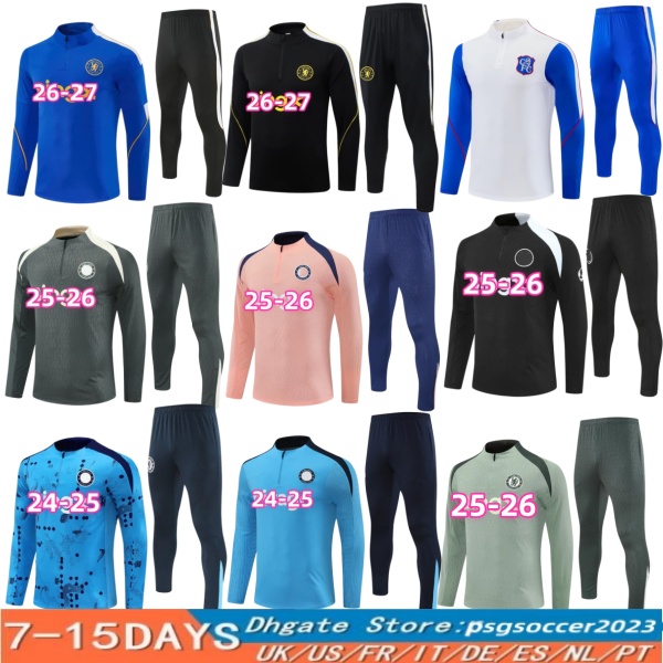 2026 2027 CHELSE tracksuit CFC Soccer Jersey Long sleeve kids kit Tracksuit 26 27 PULISIC MOUNT HAVERTZ STERLING JORGINHO training shirt KOULIBAL-image-918424286