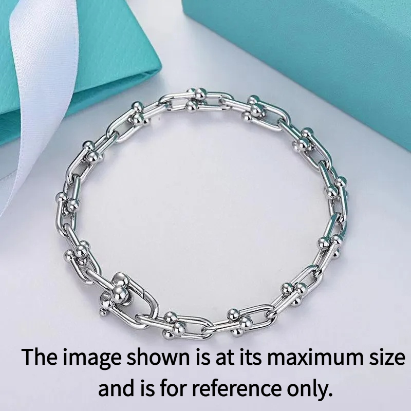 U shaped Charm for women Gold Small link Chain Rose gold Bracelet High Quality Designer Jewelry Wedding party luxury Gift