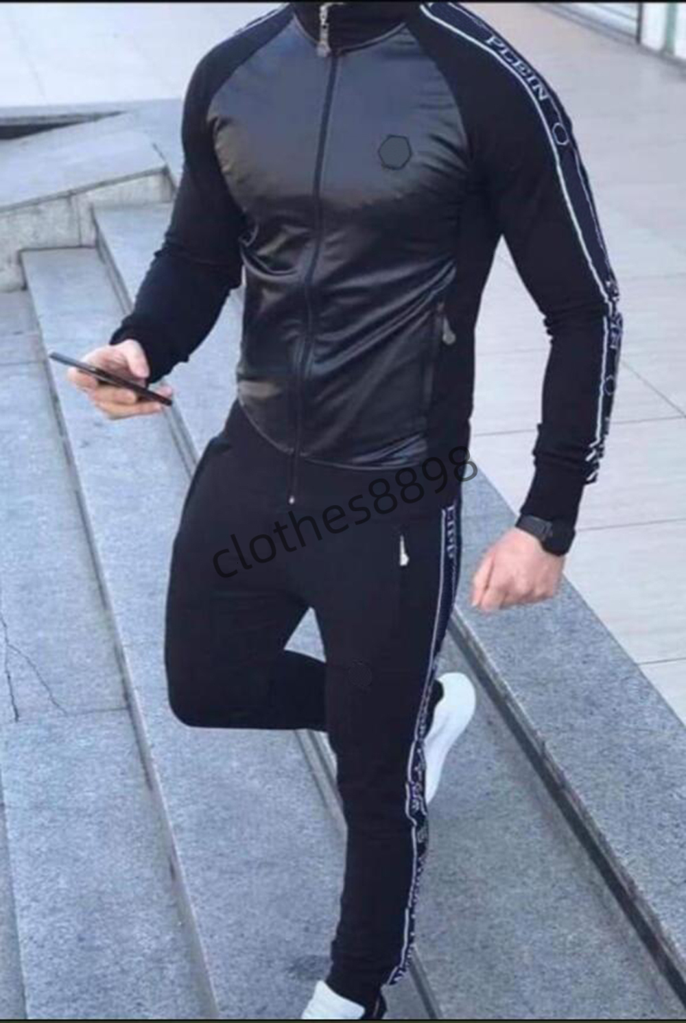 plein bear mens hoodie jacket trousers crystal skull tracksuit men hoodies casual tracksuits jogger jackets pants sets sp Plein Philipps Philippe Ph