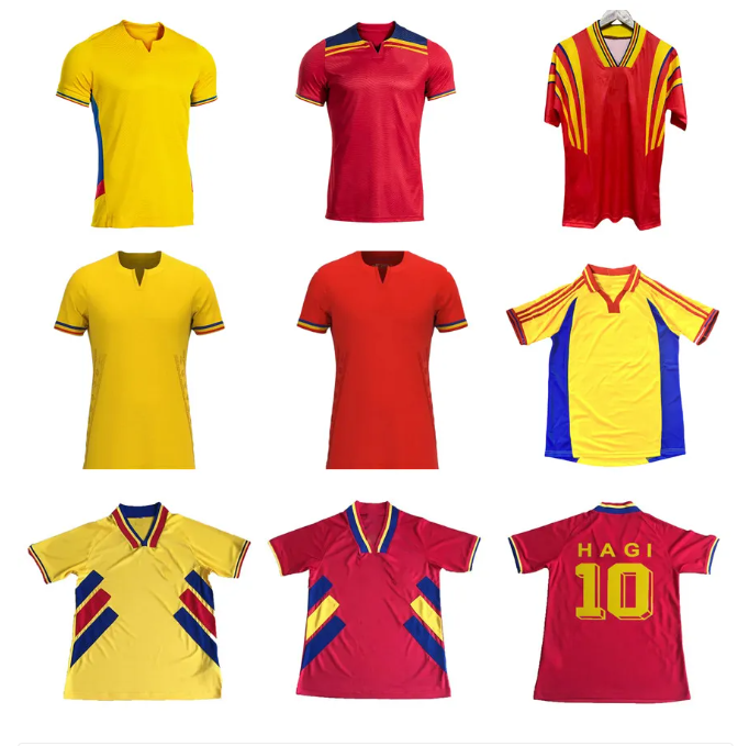 2025 2026 Romania soccer jerseys 25 26 POPESCU DRAGUS MITRITA BIRLIGEA Retro 1994 2000 HAGI national Vintage football shirt-image-889841689