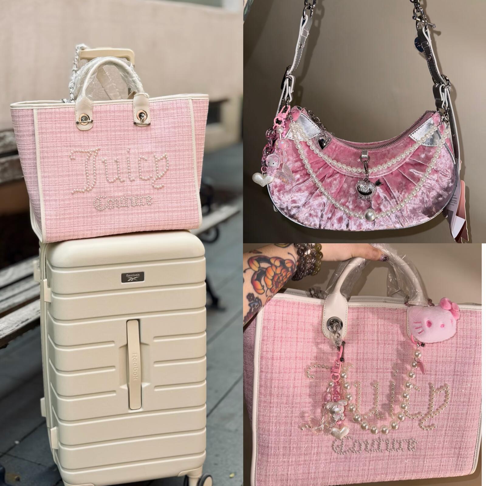 juicy coutures bag Mirror quality Shoulder Bags Y2K Women juicy bag Vintage Retro Chic Embroidery Velvet Bag tote Ladies High Capacity Shopping Hand