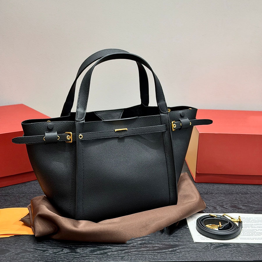 Retro Vintage Ladies Genuine Cow Leather Handbags Practical Large Space Bucket Tote Bag Adjustable Side Belt Shoulder Strap Work Travel Shopping Cro