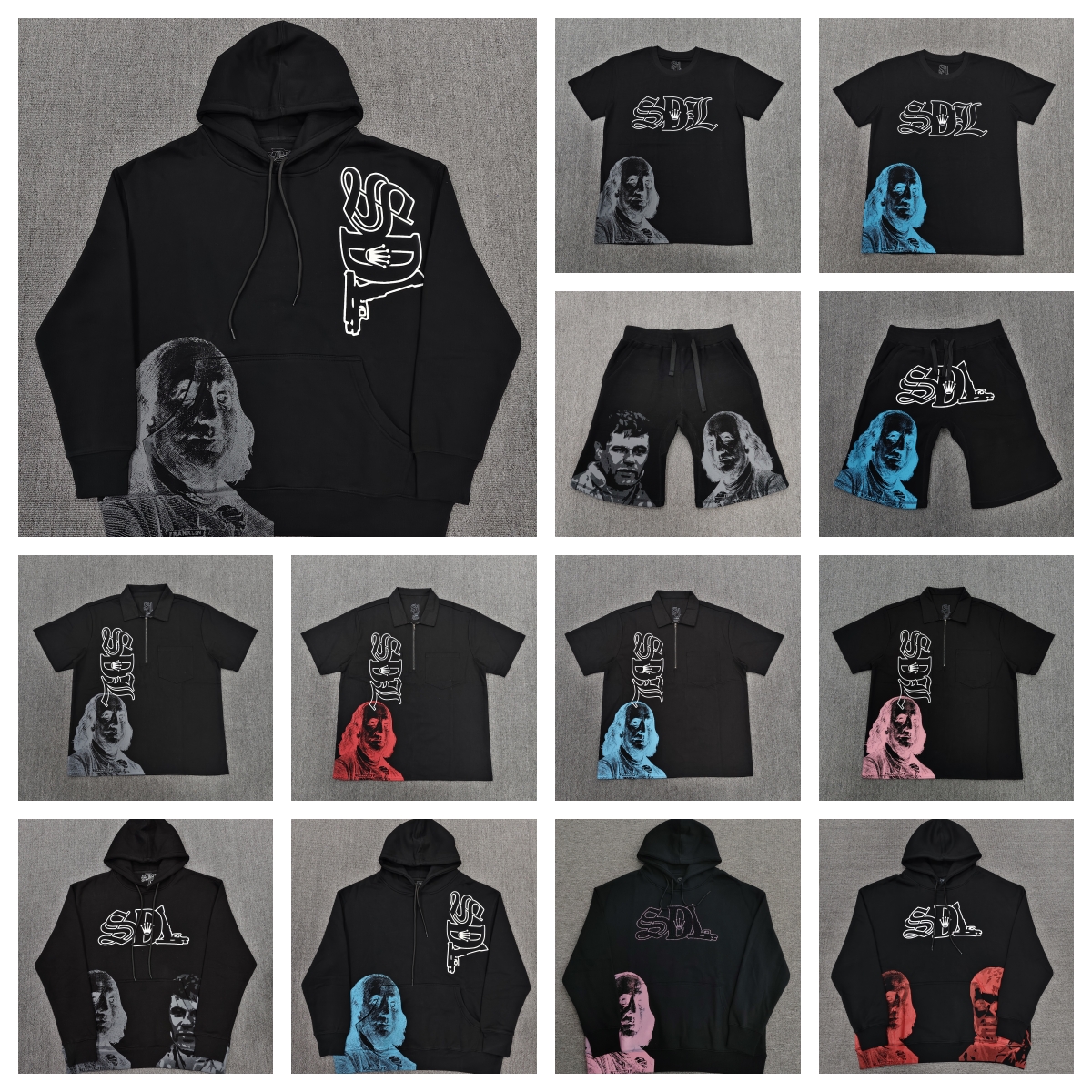 SDL Hoodie mens hoodie designer hoodie TRENDING Sdl Stitched diamond letters Black Senior Cotton Hoodie Collection Streetwear Hip-hop Retro Rock Sty