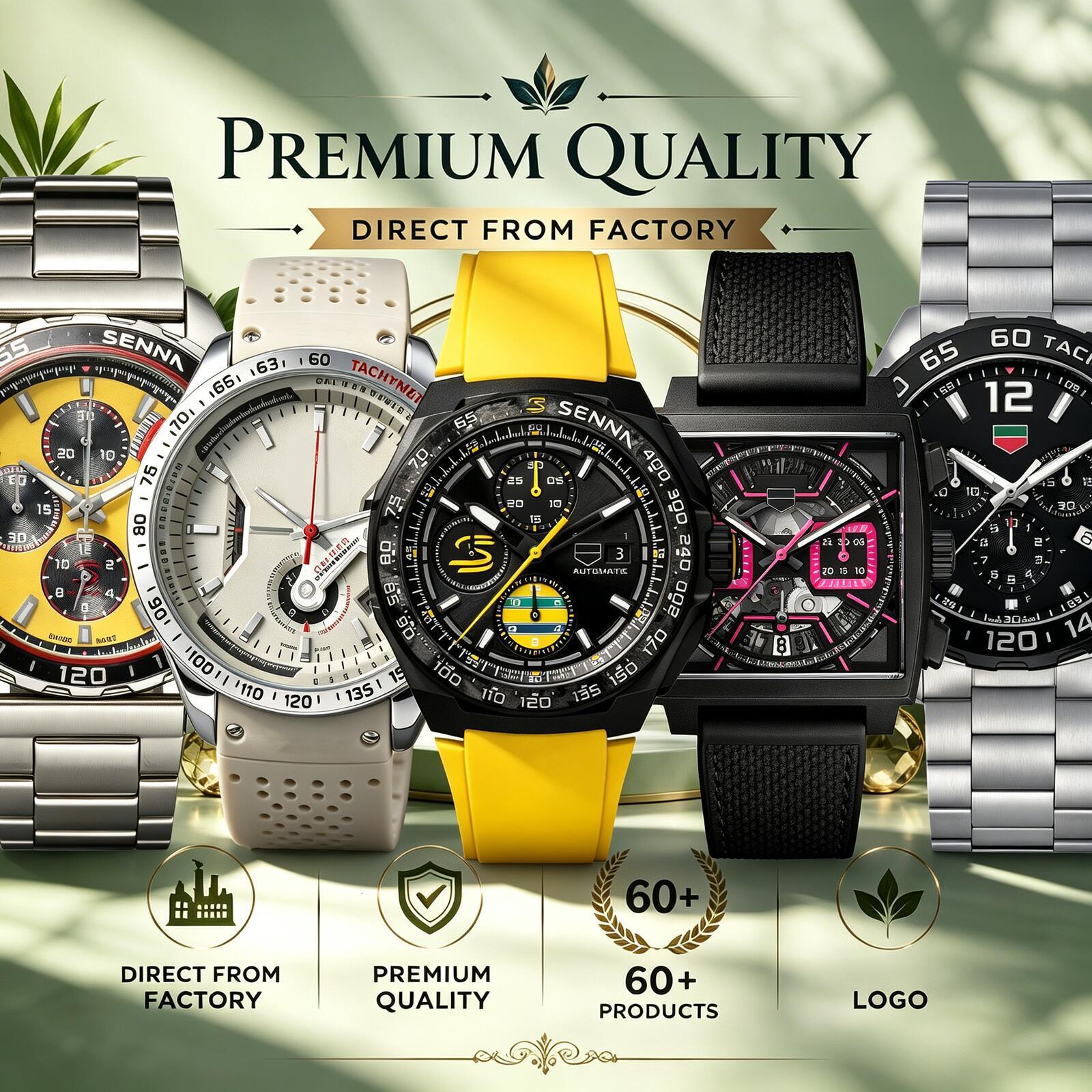2027 60+ Montre Premium Gulf Monaco Sport Montre Montres Hommes F1 Aquaracers Montre Chronographe Montres Hommes Quartz / Boîtes Automatiques 102