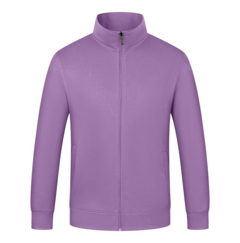 A580 New Style Stand Collar Thick Zip Up Sweatshirt Couples Outerwear-image-1113803176