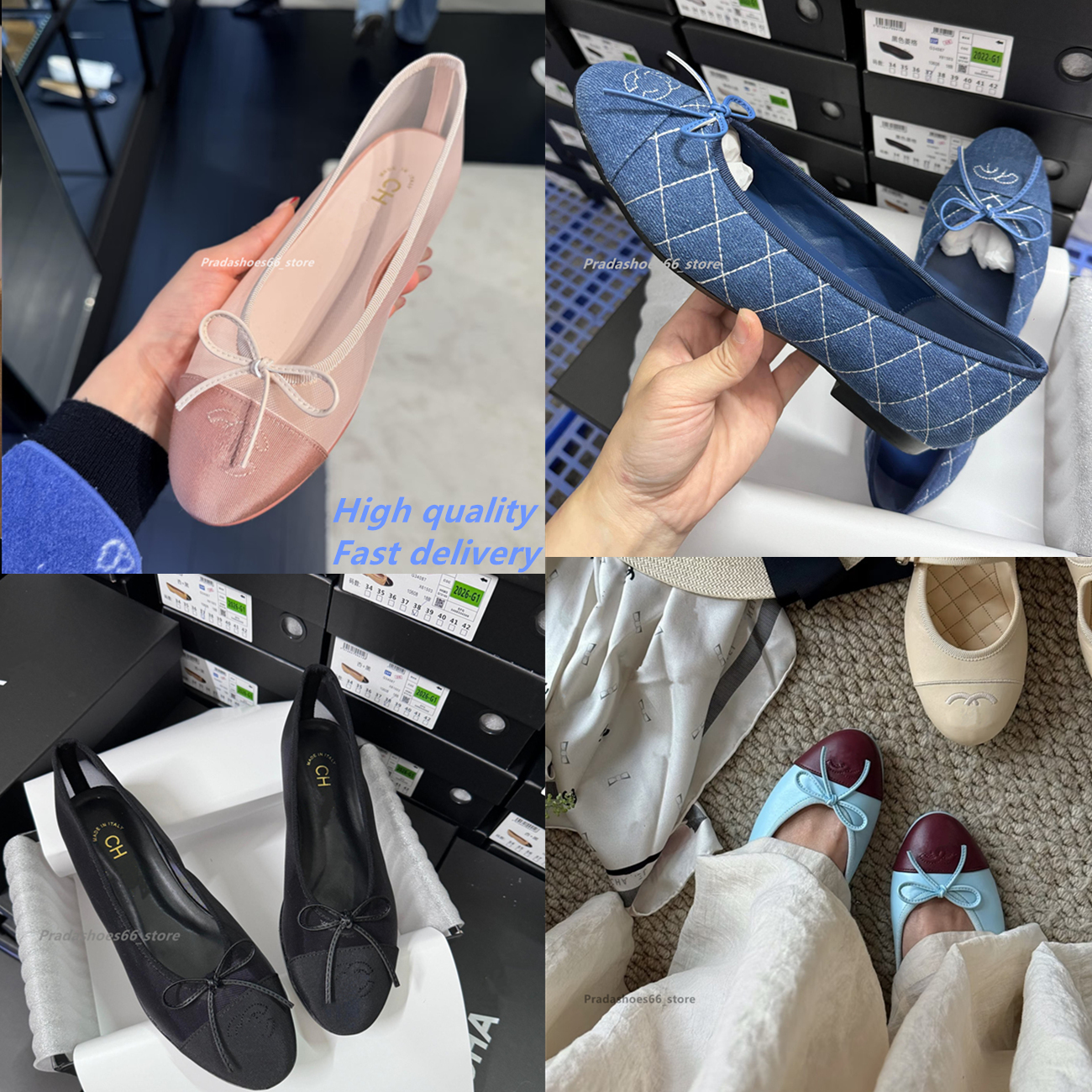2026 New Women Shoes Luxury Brand Designer Flats Woman Genuine Leather Ballet Flats Bow-knot Loafers High Quality mius Ladies Transparent Shoes Muje