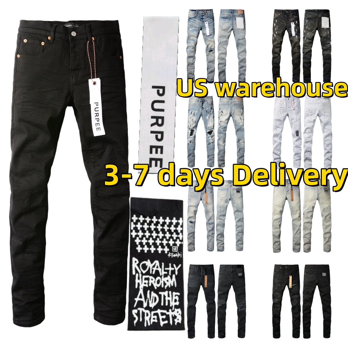 2026 10A purple jean purple jeans men Correct version 1:1 high quality Mens kusbi jeans denim jean jeans for mens designer rock revival jeans men-image-1110038551