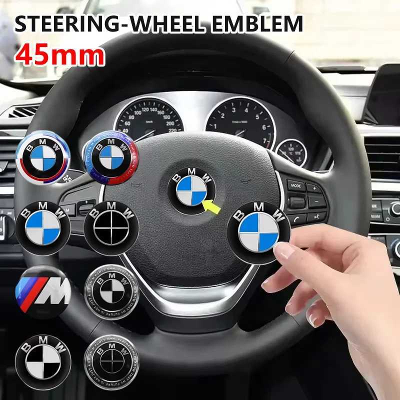 45mm Car Steering Wheel Emblem Sticker Accessories For BMW E36 E39 E46 E53 E60 E90 E83 F10 F20 F21 F30 F35 M3 M5 X1 X3 X4 X5 X6 T260707