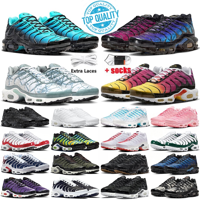 designer shoes tn tns plus sneakers men women running shoes durable trainers outdoor sports shoe comfortable runner black Dark Obsidian Manchester