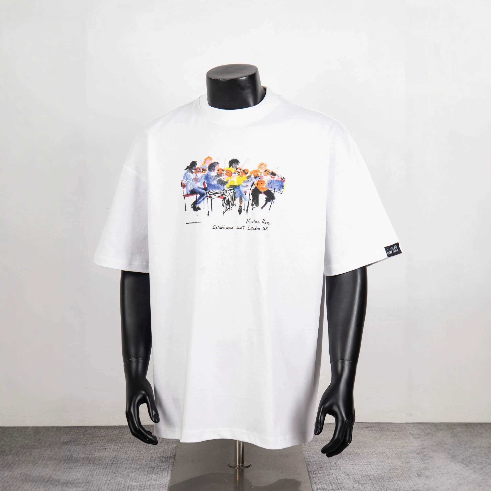 Martine Rose street hip-hop style concert print loose-fitting unisex short-sleeve shirt L2677