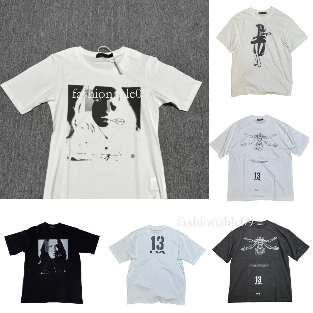 Men's EVA 13 Archive T Shirts Designer Men Undervortex Jun Takahashi T Shirts Century Evangelion Hip Hop Skateboard Street Cotton Tee Top 7a2