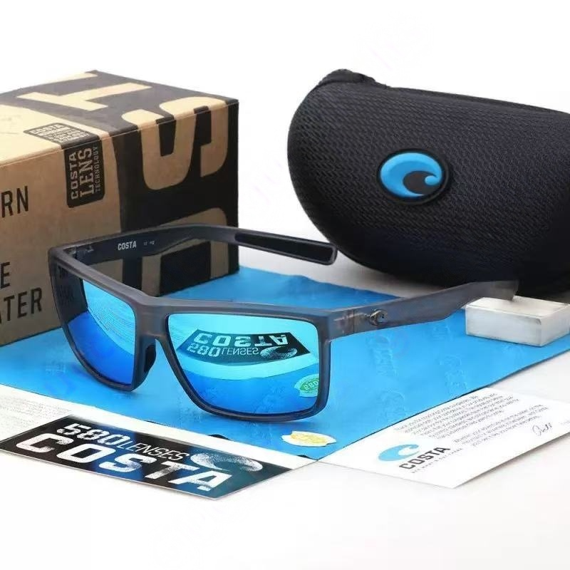 Costa style Designer Polarized Sunglasses Men High Quality UV400 Protection Sport Cycle Eyewear With Box sunglasses men designer
