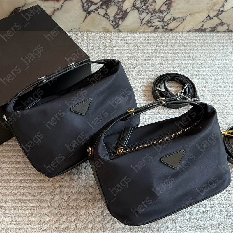 Designer Unisex Nylon Makeup Cosmetics Gold Silver Buckle Organizer For Travel Lightweight Handbag Shoulder Bags Crossbody Bag