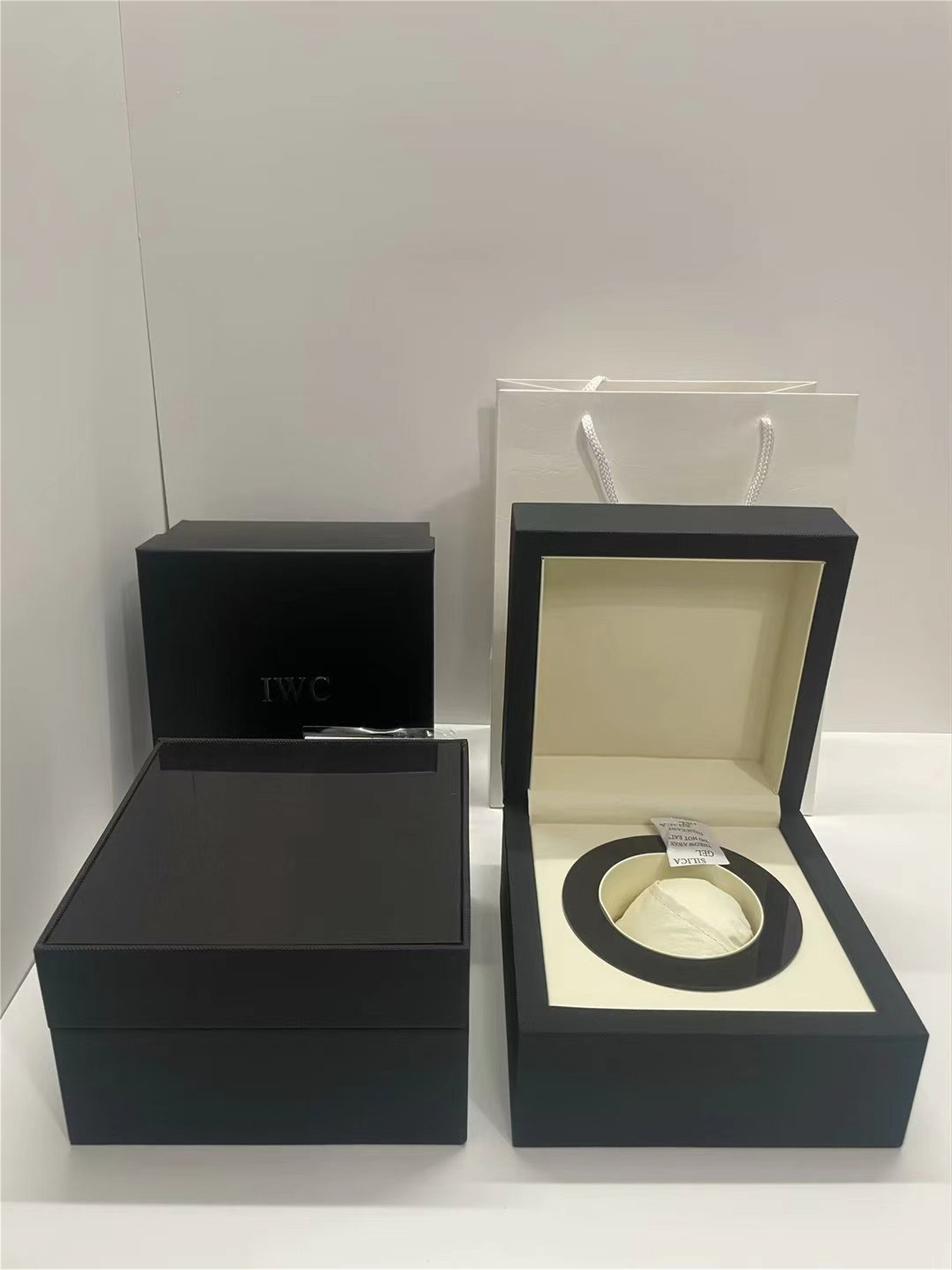 IWCity Box Top Quality Boxes watch Original Box Accessories wholesale montre Watches Booklet Card Tags and Papers In English Swiss Watches Boxes Man