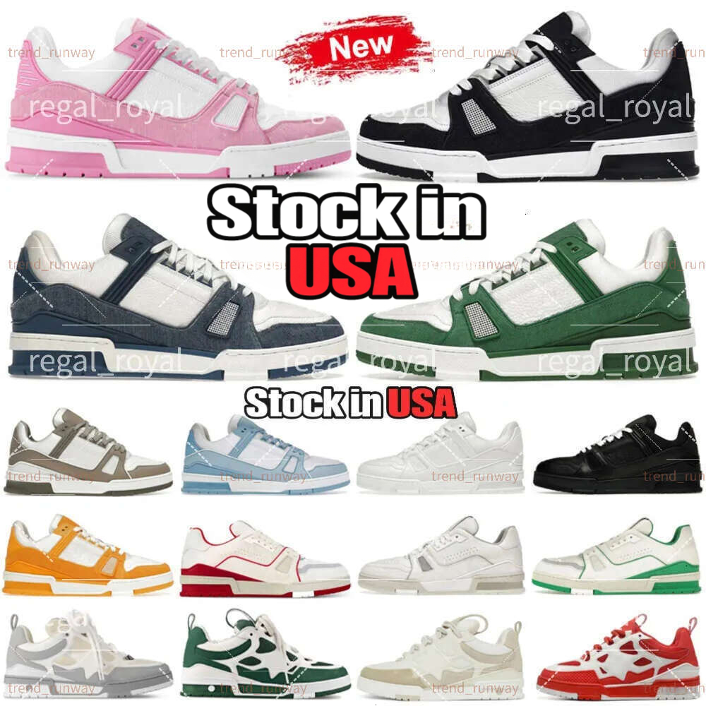 Scarpe firmate Scarpe da skate basse Pattini Scarpe da ginnastica Allenatore Uomo Donna LLL Scarpe casual VVV Denim Rosa Nero Blu Triplo Bianco Ross