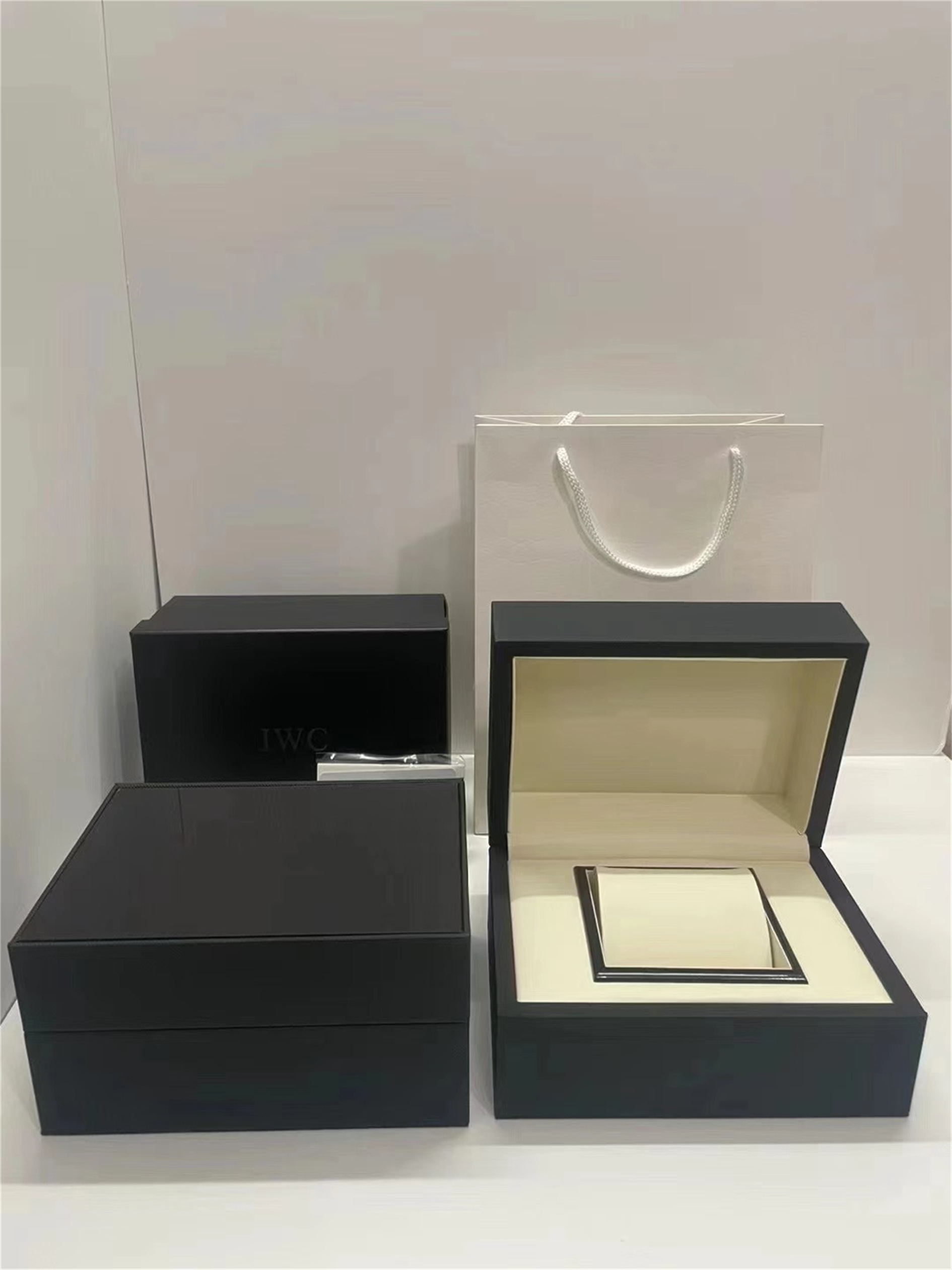 IWCity Box Top Quality Boxes watch Original Box Accessories wholesale montre Watches Booklet Card Tags and Papers In English Swiss Watches Boxes Man