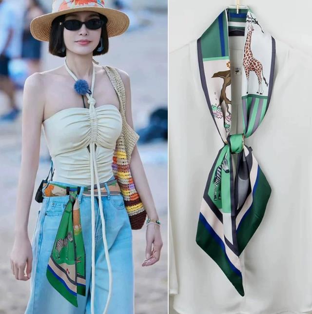 Fashion Designer Newest Horse Women's Headscarf Luxury print Scarf Belt High Quality paired With Shirt Ribbon Neck Accessory147X13 5cm