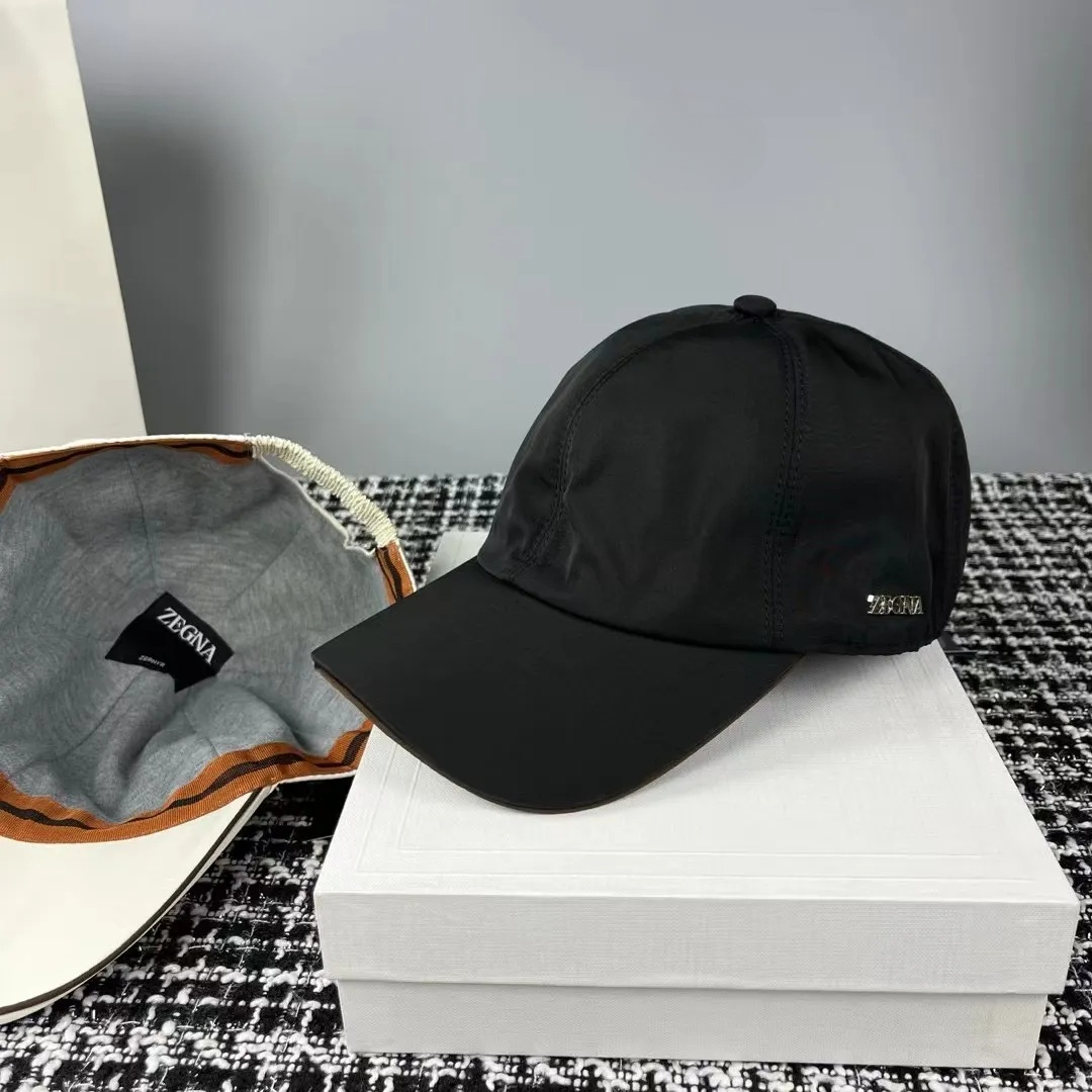 Zegna 2026 Bseball Caps Mens Womens Designer Cap Men Fitted Hat COTTON UNION WASH TRAIL Fashion Hats Brand New