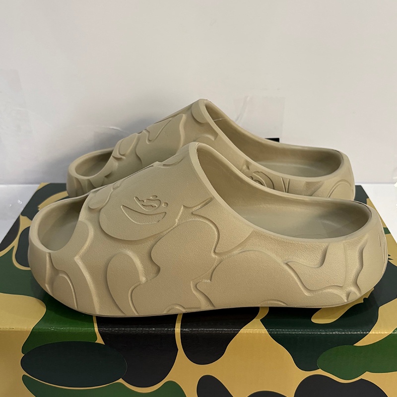 Designer slides Mens sandals A Bathing Ape Slide Platform slippers Womens Camo Patent Leather Camouflage Skateboarding scarpe chaussure Free shippin