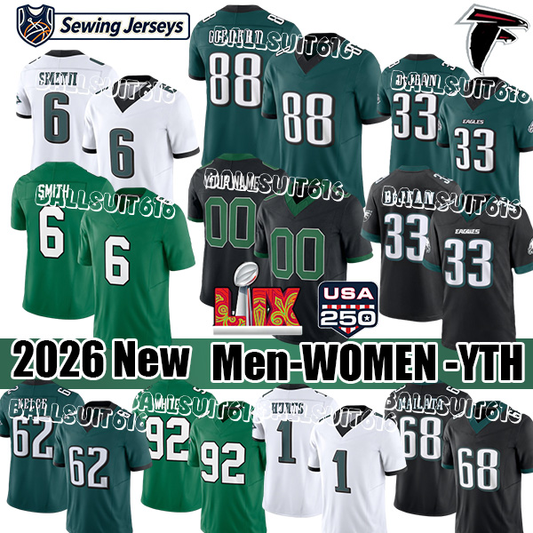 Philadelphiascity eagleses jersey Jalen Hurts Saquon Barkley Brown Jason Kelce DeVonta Smith Brandon Graham Jalen Dawkins Quinyon Mitchell Footba-image-944312576
