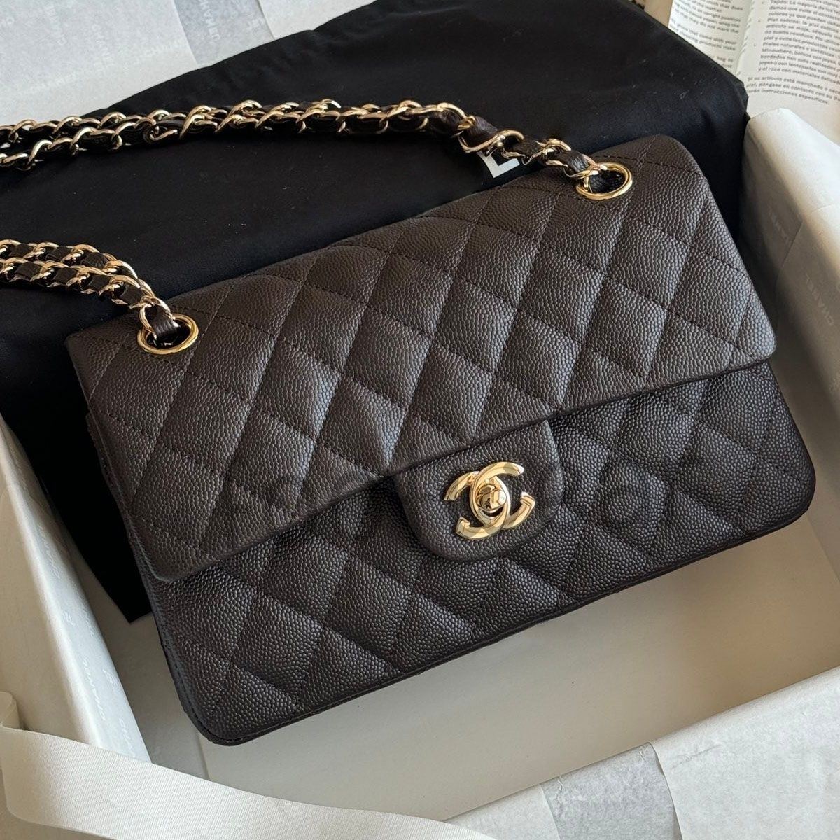 12A Top Shoulder Bags Women Caviar cf Classic 11.12 Handbag Lambskin Gold Tone Metal Sheepskin CC Crossbody Bags Designer Bags 2026 Trends Tote Bag